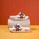 Hodeng Nezha Boy Slippers 2025 Nouveau été pour enfants à glissade intérieure pour les filles Sandwich à la plage à glissement de merde 3519 Blanc [Même style pour garçons et filles] 32 -33 La taille est une taille plus petite