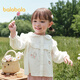 Balabala children's clothing baby long-sleeved shirt printed tops girls autumn clothes 2025 sweet fashion 209325102001