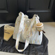 
viney's new canvas bag women's bag large capacity crossbody bag commuting birthday gift for girlfriend and wife [white] practical light luxury shoulder bag fashion brand high-end versatile casual tote bag