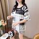 Mizuo Taille extra-large Vêtements pour femmes 220 Jin [Jin est égal à 0,5 kg] T-shirt à manches courtes à demi-manche 240 à manches à manches à manches de graisse Fat MM pour femmes New T-shirt 5009 XL 100-120 Jin [Jin est égal à 0,5 kg]