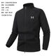 Under Armor Sports Stand Collar Jacket Men's 2025 New Outdoor Cycling Clothing Casual Running Stretch Windproof Jacket Black L