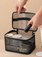 EACHY cosmetic bag for women 2025 new mesh transparent travel toiletry bag cosmetics portable storage bag cosmetic bag bag semi-circular style