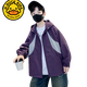 G. DUCKKIDS男童炸街工装外套春秋款2025新款秋装中大童连帽冲锋外套时髦上衣 WTS382款【紫色】  儿童节礼物 120 cm