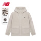 NEW BALANCE NB外套男春秋款女运动休闲连帽梭织防风夹克 AMJ51322-BK_+防泼水面料 加绒 S _建议160-165cm_100-115斤