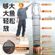 Chuanze Dingjian Jianghu fish protection upgraded reinforced explosion-proof anti-hanging thickened rubberized durable fishing protection portable fishing equipment fishing net 30cm 1.8m upgraded and reinforced super load-bearing thickened round fish protection + fish protection bag