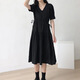 Yezhi maternity skirt large size women's clothing 2025 new skirt black loose pregnant mother's clothes summer breathable comfortable skirt maternity dress [black] size XL