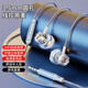 Metal wired semi-in-ear headphones digital type-c flat head high quality heavy bass shocking convenient wire control with microphone clear voice universal mobile phone earplugs white 3.5mm round head