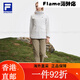Официальный женский набор из двух частей FILA 2025 Spring New Outdoor Sports Basic с капюшоном - BK S160/80A/S Одиночный размер