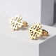 Nosskiss Gol Gol à quatre feuilles Crocodile French French Shirt Boutons Boutons Cuff Business Business Formal Bidle Anniversaire Gift Gift X117 Golden à quatre feuilles Crocodile