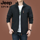 
JEEP SPIRIT Outdoor Men's Jacket Autumn and Winter 2025 New Middle-aged Men's Autumn Clothes Plus Fleece Jacket Men's Spring and Autumn Thick 9898 Military Green Style Plus Fleece 3XL