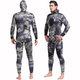 Shabat 5mm thickened diving suit men's split warm snorkeling and cold-proof deep diving equipment long-sleeved swimsuit women 1049 split 5MM black M