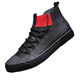 Belle chaussures en cuir haut haut pour hommes en automne et hiver, chaussures masculines à la mode 2024 Nouvelle version coréenne des chaussures en cuir décontractées pour hommes polyvalents SS9922 All Black Cotton Shoes 38