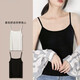 [Vertical] Couleur solide de printemps et d'été Small Suspender Gite avec une base pour le cou rond Slim Fit de femme Blanc polyvalent L 90-140Jin [Jin est égal à 0,5 kg]