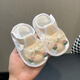 Liyunhouse Sommer 6-12 Monate alte Babysandalen 0-1 Jahre altes Mädchen Bogen weicher Bodenbeutel Kopf Anti-Kick Babyschuhe frische grüne weiche Sandalen-Roge-Nektarknoten 11 m in der Länge 11,5 cm empfohlen für 10 Monate
