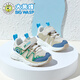 Humblee-Kinderschuhe für Jungen Kleinkinder im Frühling Neue Kinder weiche alleinige Schuhe für nicht rutschfeste Kinderfunktionsschuhe 2 Jahre alte Mikhaki (Sommer Single Net 3937) 22 _inner Länge 14,5_Sunitierbar für Fußlänge 13,5