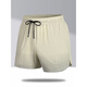 Sulai sommer dünne lose große shorts Männerfett und größere Größe 300 Jin [Jin entspricht 0,5 kg] Mode atmungsaktive Sportarten läuft schnell trocknende mittelgroße Hosen 6629 Weiß L100-120 Jin [Jin gleich 0,5 kg]