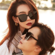 
Sunglasses, big face, big frame, big frame, sunglasses, summer sun protection, versatile driving style, star style, black frame, three-point style