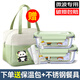 Xinmeiya (xinmeiya) partition glass lunch box microwave oven heating office worker bento box refrigerator storage box fresh box insulation lunch box 1050 (three partitions) + 450ml + insulation bag 2 pieces set