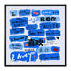 
Yusen I Love You Multilingual Diy Filling Coloring Hand-painted Valentine's Day Gift Acrylic Oil Painting Hy13561 80*80cm Thick solid wood inner frame + decorative outer frame
