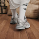Adidas Bagel Shoes astir Классические ретро толстые поднятые туфли для папы Мужчины и женщины Adidas Clover White/Grey 37