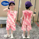 Disney casual boy fashion suit 2025 children's fashionable loose summer sleeveless trendy comfortable clothes baby boy 1047 [white] set 90