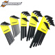 Miaoyou American BONDHUS metric imperial ball head hexagon wrench 10946 10992 10999 10995 Flat head 12137 Imperial 13 packs 0.05-3/8
