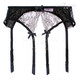 Luoying garters, rubber buckles, metal buckles, ribbons, garters, European and American stockings, stockings, black M