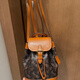 Coach (Coach) American Coach Women's Bag Harper18 Rucksack 25 Kutschen Druck Frauen Draw String Backpack Computerbag Xiang Bule