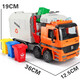 Xinwanan Children's Large Sanitation Hand-Carrying Garbage Truck Boy Alloy Toys Inertial Drop-resistant Classification Bucket Cleaning and Sweeping Car Gift Box Packaging Alloy Sanitation Dump Truck Huilike