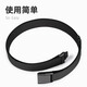 Special belt for middle-aged and elderly people in big wheelbarrows, men's simple and easy-to-use belt, old lady mother's belt, old man's belt, father's adjustable black 110-180Jin Jin is equal to 0.5 kg.