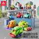 Huile Toys children's toy car gift box baby engineering vehicle bulldozer excavator boy toy car 1-3 years old gift
