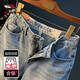 AEMAPE Apple Summer Shorts informales de gran tamaño de gran tamaño Color de algodón puro de algodón puro de cinco jeans bordados de alta gama bordados de alta gama Pin-Mid-Mid-Mid-Mid-Pin-Pin-Pin-Pin-Pin