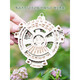 MZPLOI2025 calendar DIY hand-assembled perpetual calendar wooden mechanical gear rotating three-dimensional children's birthday gift 2023 new rotating customizable mini rotation reminder hand-assembled perpetual calendar-English