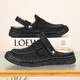 Sandalen Herren trendy Outdoor Sports Kleidung Bag-Toe Casual Schuhe Pantoffeln 2025 Neue Sommer atmungsablöschbare Männer Beachschuhe grau [Mikrofaserleder A673] 45