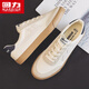Chaussures de toile guerrière chaussures pour hommes couple de chaussures décontractées respirantes printemps et été confortable chaussures sportives polyvalentes b331 riz gris 40