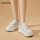 Daphne Daphne Summer Mesh Breatch Board Chaussures pour femmes 2025 Nouvelle hauteur de semelle épaisse Augmentation de 5 cm Small Sports Chaussures de Sports Off White 36