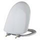 SMVP old toilet cover DH19M rear plug-in side-mounted U-shaped cover curved curved cover plate ladder-shaped bone color cover Wrigley 1234/1229/1283/1190