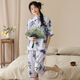 Langsha Neuer chinesischer Pyjama für Frauen im Sommer Nachahmung Baumwolle Kurzärmel 2025 Chinesische Stil Falten Sie lässig Lose Home Clothing 9905 m