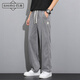 Shimotiansi Jeans Men's 2025 Nouvelle marque de mode mince d'été droite lâche largeur longue occasionnelle pantalon 1048 bleu 3xl