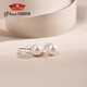 Jingrun Pearl Earrings Light Wish 18K Gold Freshwater Pearl Earrings Young Earrings Practical as a Birthday Gift for Mom