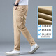 Jiumuwang 2025 Nouveau pantalon décontracté pour hommes pantalon droit mince d'été pour les affaires pantalon polyvalent en coton pur pour hommes 1050 gris 1050 gris 28
