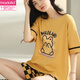 Modal 2025 new woven pajamas for women for summer cotton short-sleeved two-piece summer home clothing YZT9855 M women's model recommended 80-100Jin [Jin equals 0.5 kg]