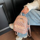 Backpack 2025 Nouveau diamant haut de gamme à la mode à petite capacité Simple Schoolbag Niche polyvalent Commu au backpack Out Pink