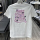 Adidas à manches courtes en 2025 Été imprimé à moitié à manches à manches en coton T-shirt blanc à la mode IP3878 / Coton XS 75-85Jin [Jin est égal à 0,5 kg]