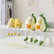 Kreative niedliche Stelzenpuppe Desktop Ornamente Cartoon Home Wohnzimmer Eingangsregal Dekoration Kindergeschenke Süße Avocado