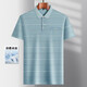 
LA HaiLan Home (HLA) same style, summer, middle-aged men's ice short-sleeved T-shirt, daddy's thin model, ice silk-9855 gray, real pocket M 48/165