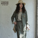 Teenie Weenie [Linse] Bear Women's 2025 Automne Nouveau Old Style Casual Suit mince veste Light Military Green M