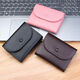 Tuzun Nouveau portefeuille de pièces ultra-minces pour la texture en cuir souple pour hommes courts mini-monnaie simple portefeuille pour le sac de cartes pour femmes portefeuille noir