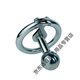 Male urethra rod glans hood male slave punishing torture instrument sm sex torture instrument dog slave pseudo-girl negative electrode stainless FRRK-15940MM card ring + removable solid steel ball post