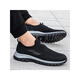 Adachiaki Lijian Old Man Shoes Mesh Summer Mesh Transportable Mamá y papá Zapatos Anti-Solas Casuales Ligeros Ligeros Breatables 9928 Negro (Modelo de hombres) 39 (245 mm)